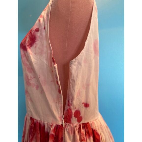 NWT S/W/F SWF Cotton Summer Dress Prom Wedding Special Occasion Pink RTL $409 - Picture 5 of 9